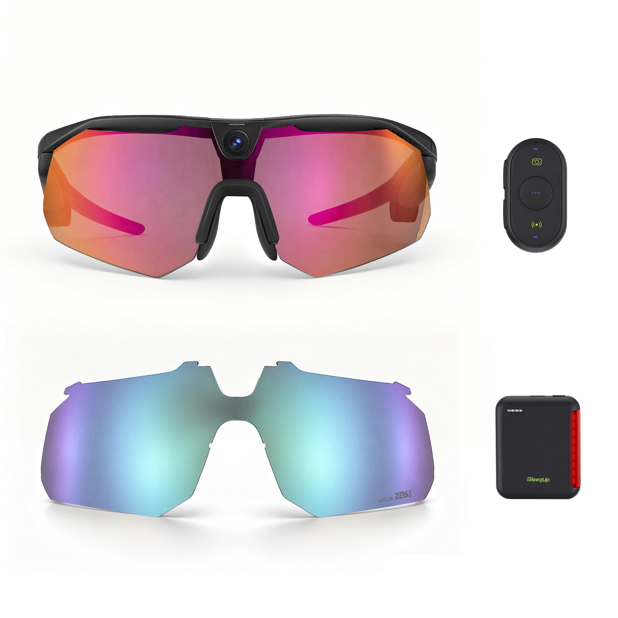Kính camera thể thao AI BleeqUp Ranger – Bộ Ultimate