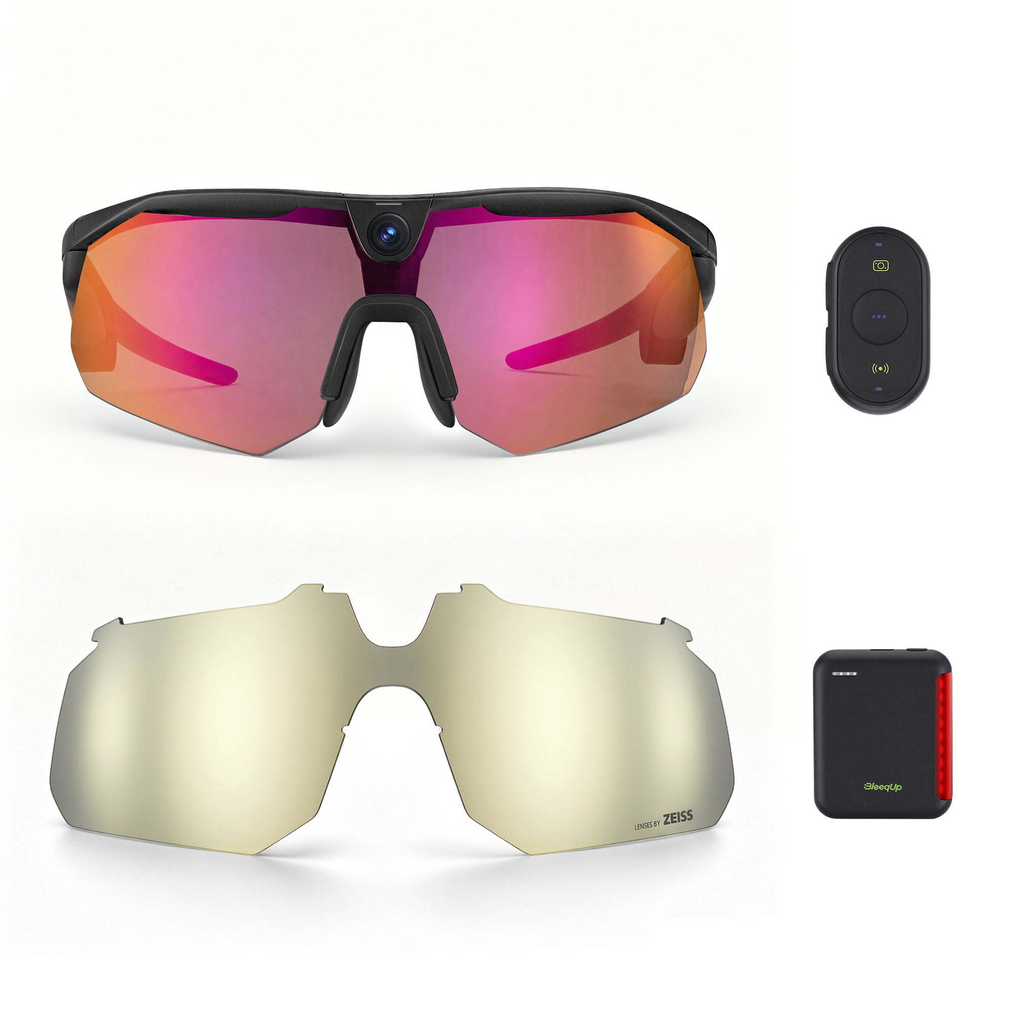 Kính camera thể thao AI BleeqUp Ranger – Bộ Ultimate