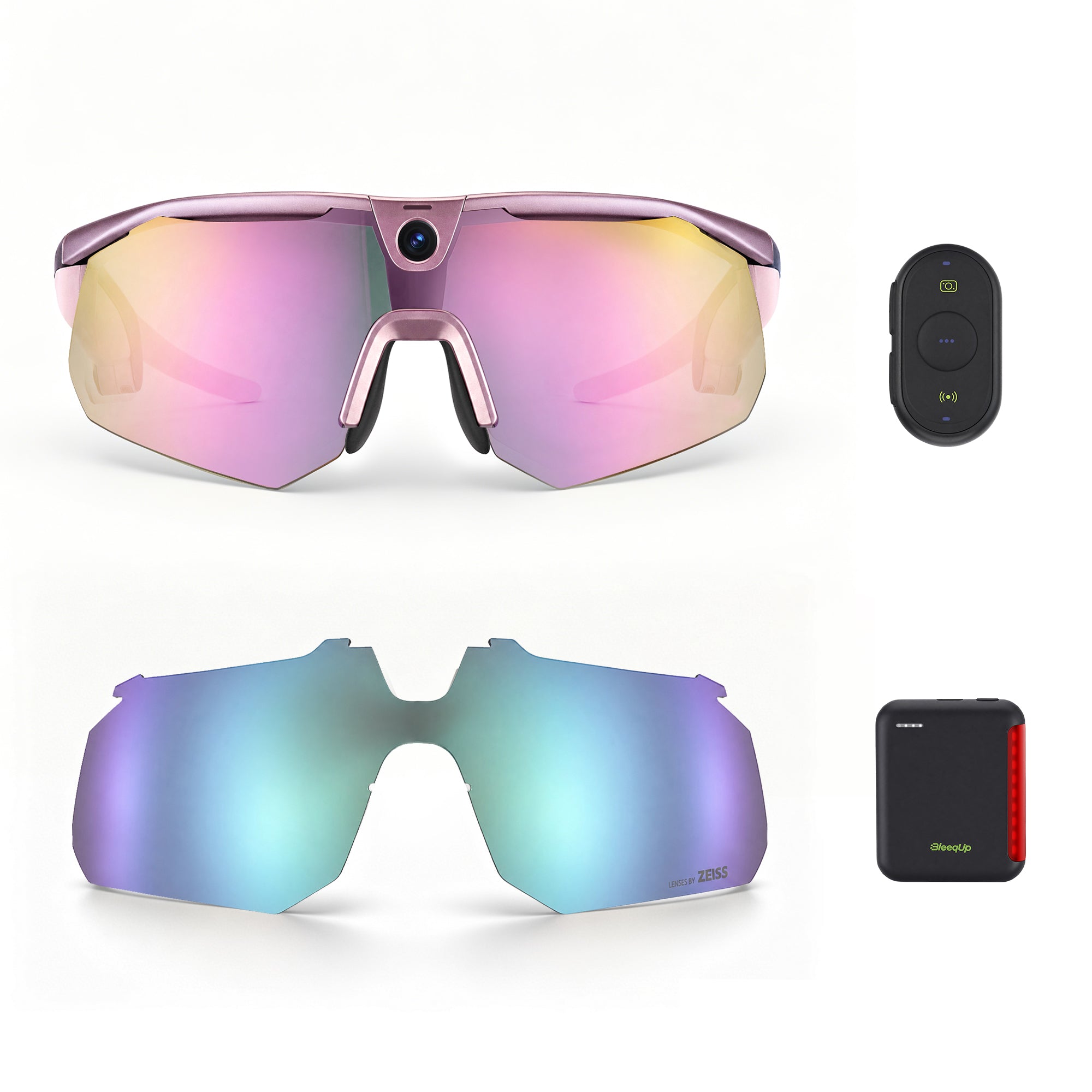 Kính camera thể thao AI BleeqUp Ranger – Bộ Ultimate