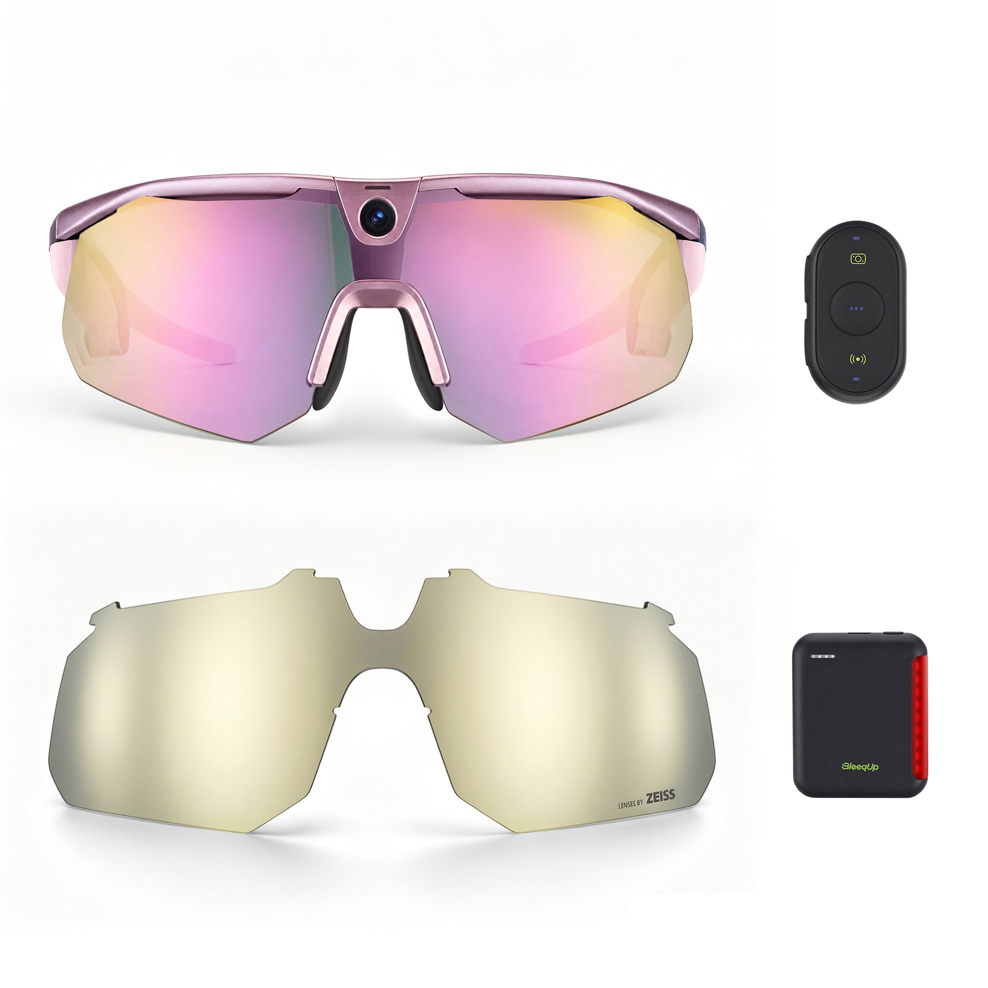 Kính camera thể thao AI BleeqUp Ranger – Bộ Ultimate