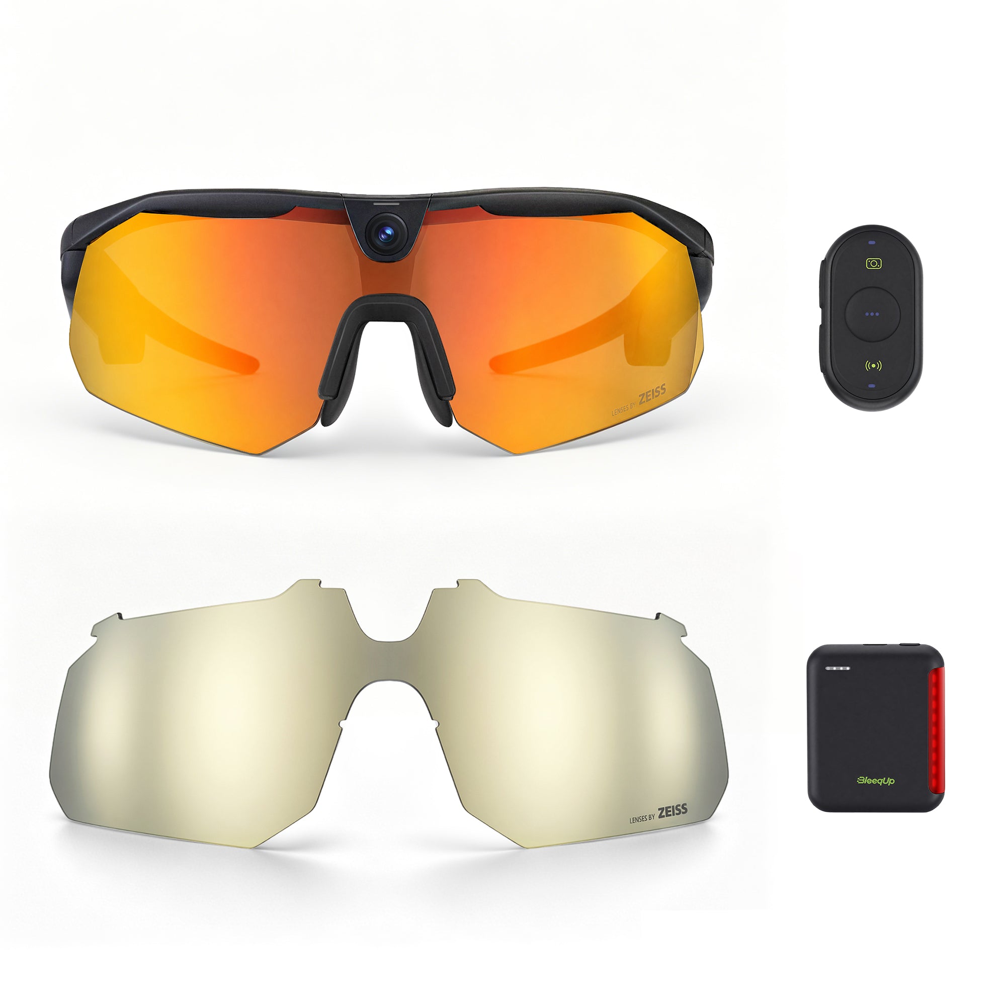 Kính camera thể thao AI BleeqUp Ranger – Bộ Ultimate