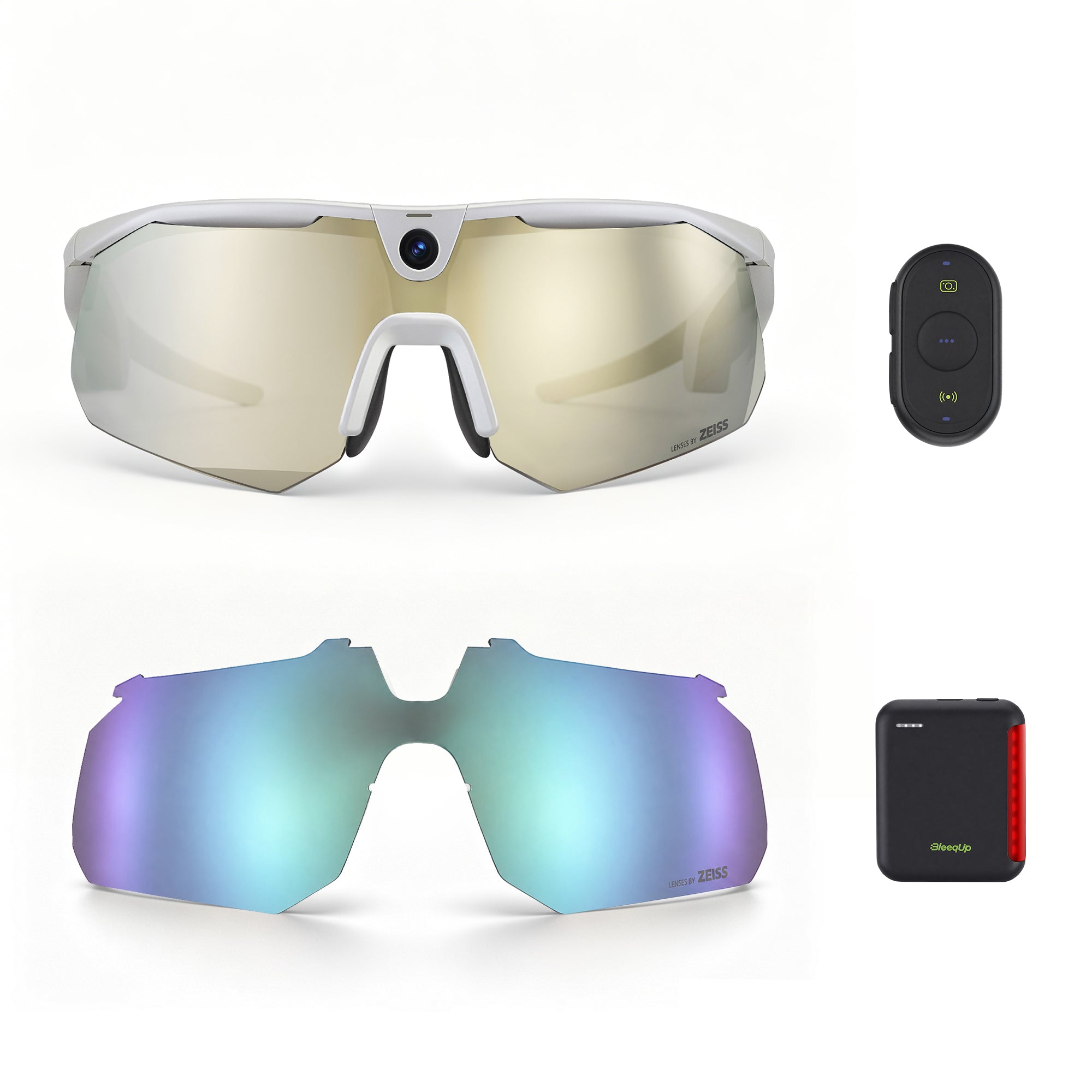 Kính camera thể thao AI BleeqUp Ranger – Bộ Ultimate