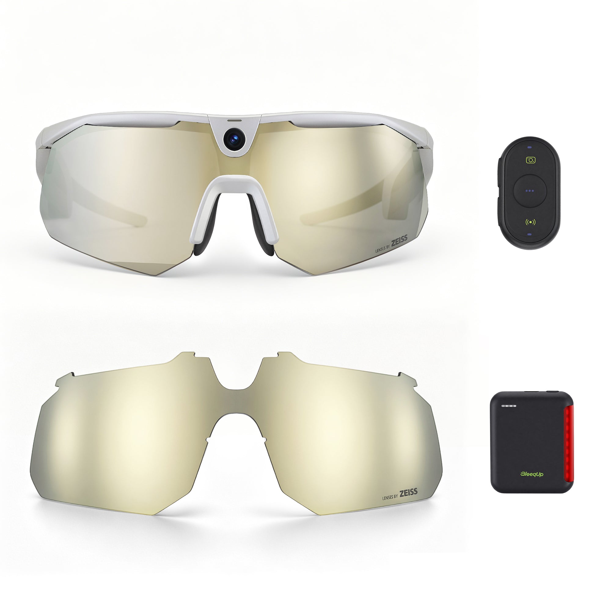Kính camera thể thao AI BleeqUp Ranger – Bộ Ultimate