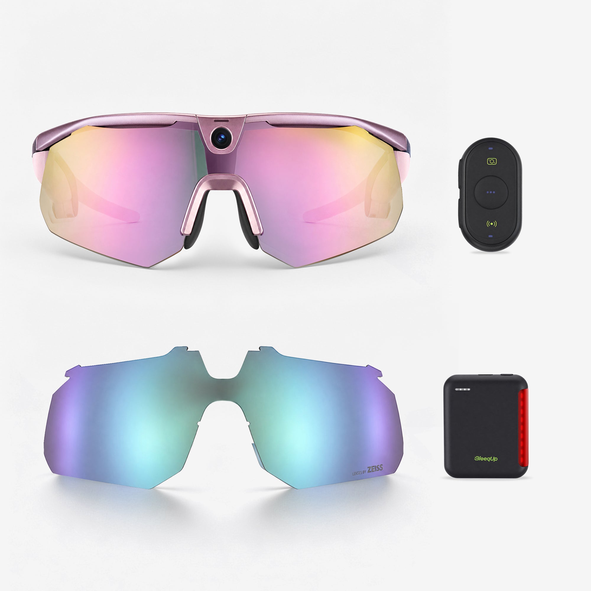 Kính camera thể thao AI BleeqUp Ranger – Bộ Ultimate